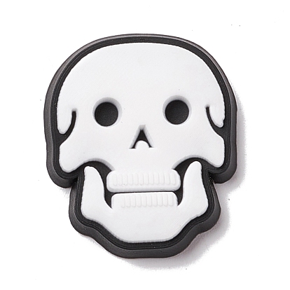 Halloween Theme PVC Cabochons, Skull