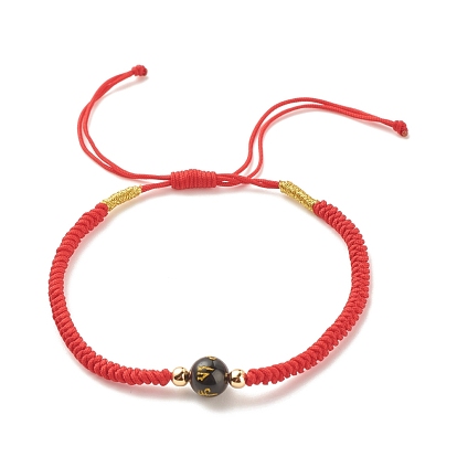 3Pcs Mala Beads Bracelets Set, Natural Obsidian Om Mani Padme Hum Beaded Bracelets for Women