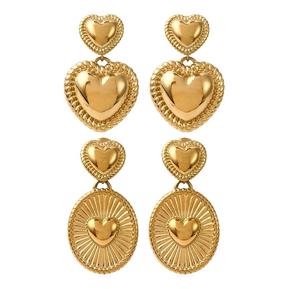 304 из нержавеющей стали болтаться серьги, золотые