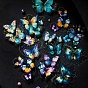 20Pcs 10 Styles Butterfly Waterproof PET Plastic Self-Adhesive Decorative Stickers, for Scrapbooking, Travel Diary Craft