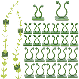 120шт. 2 виды самоклеящихся пластиковых зажимов для настенного крепления, для вьющихся растений