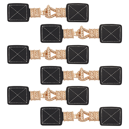 6 Пряжка из искусственной кожи, со сплавочной фурнитурой, для сумки свитер куртка пальто, аксессуары для шитья своими руками