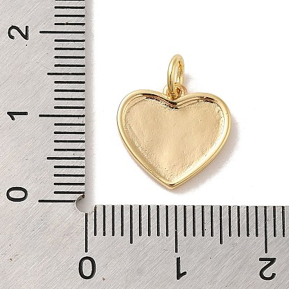 Real 18K Gold Plated Brass Enamel Pendants, with Jump Ring, Heart with Constellation Charm