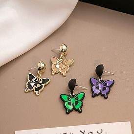 Colorful Butterfly Pendant Earrings - Elegant, Delicate, Unique Design, Sweet and Luxurious.