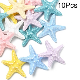 10шт. смоляные декодированные кабошоны, морская звезда