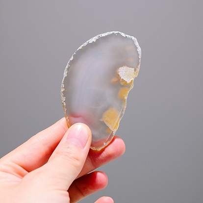 Natural Agate Irregular Nugget Display Decorations, Figurine Home Decoration, Reiki Energy Stone for Healing