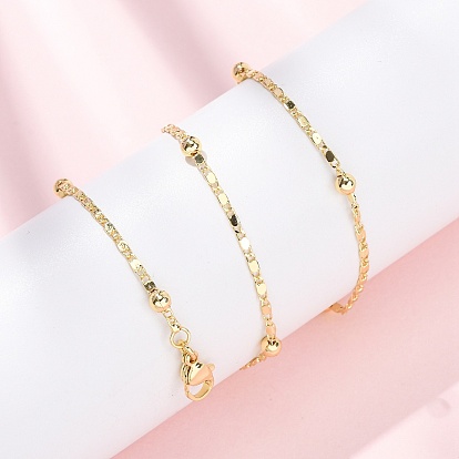 1.5мм латунные цепочки с круглыми и овальными звеньями, долговечный, стойки покрытие, без свинца и без кадмия