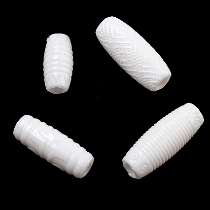 Непрозрачный акрил европейского бисера, бусины с большим отверстием, баррель