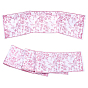 Printed Plastic Chinoiserie Mahjong Card Protector Cover, Rectangle & Flower Pattern