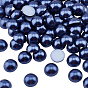 ABS Plastic Cabochons, Imitation Pearl, Half Round
