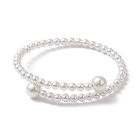 Bracelet manchette en perles de coquillage