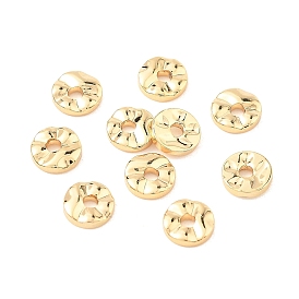 SHEGRACE Brass Spacer Beads, Disc, Cadmium Free & Nickel Free & Lead Free
