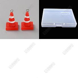 20Pcs Acrylic Pendants, Roadblock Charms