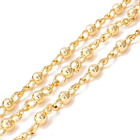 Alloy Bowknot & Infinity Link Chains, Mother-son Chains, Long-Lasting Plated, Unwelded, with Spool