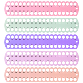 5шт 5 цвета пластиковый держатель для ниток для вышивки крестом, органайзер для вышивки мулине, пластина обмотки, доска для швейных принадлежностей с 37 отверстиями