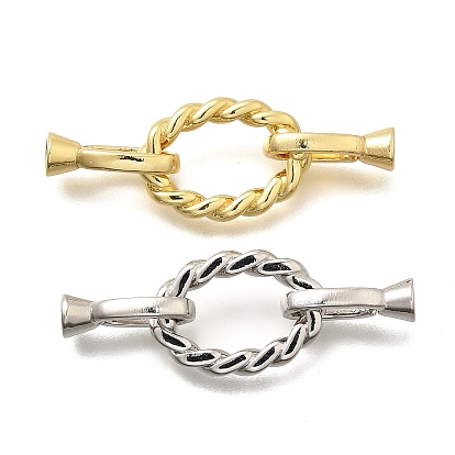 Овальная стойка с латунным покрытием, складные застежки, долговечный, без свинца и без кадмия