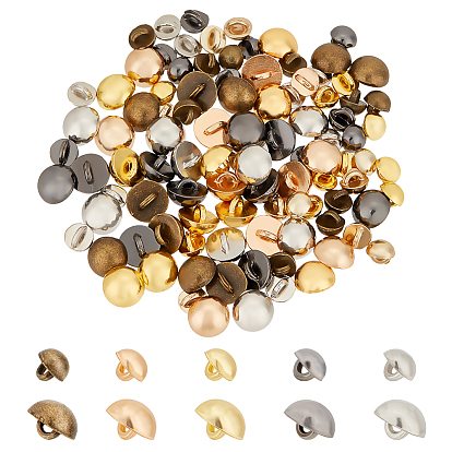 100шт 10 стили сплава одежды пуговицы на ножке, 1-луночное, для изготовления одежды для кукол bjd, гриб