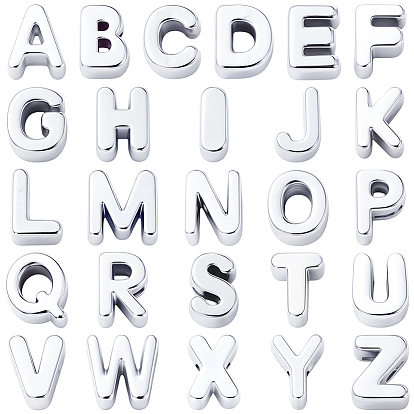 Европейский бусы акриловые, бусины с большим отверстием, буква аз