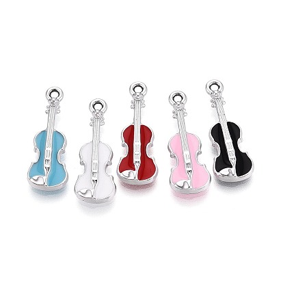 Подвески из эмали и сплава, гитарный шарм
