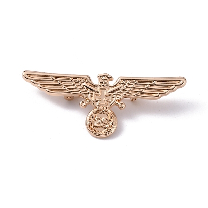 Médaille de broche en alliage de zinc aigle pour hommes