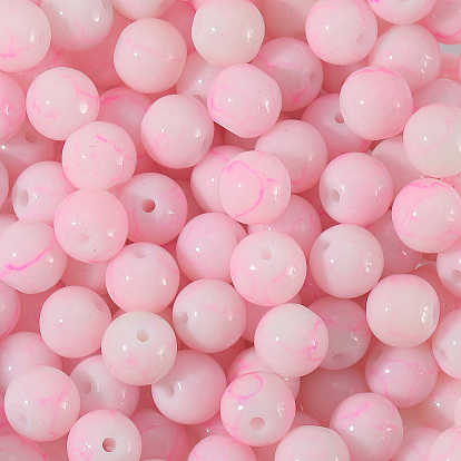 3нити запекания окрашенных стеклянных круглых бусин