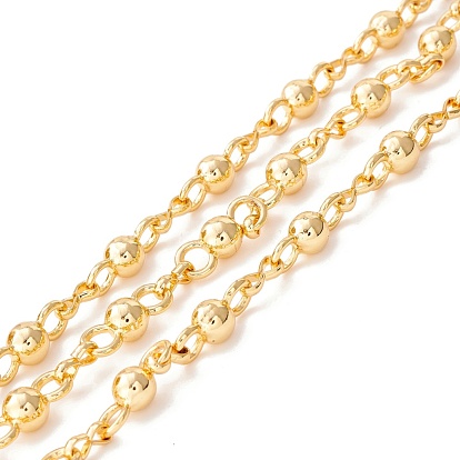 Alloy Bowknot & Infinity Link Chains, Mother-son Chains, Long-Lasting Plated, Unwelded, with Spool