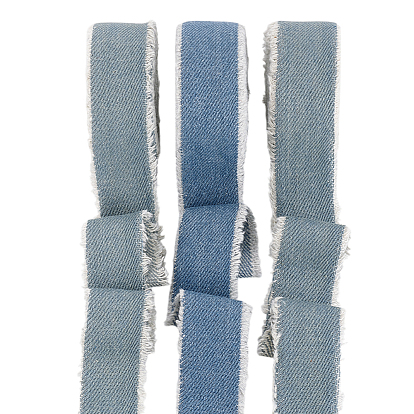 3 рулоны 3 цвета полиэфирной ленты, джинсовая ткань, аксессуары для одежды