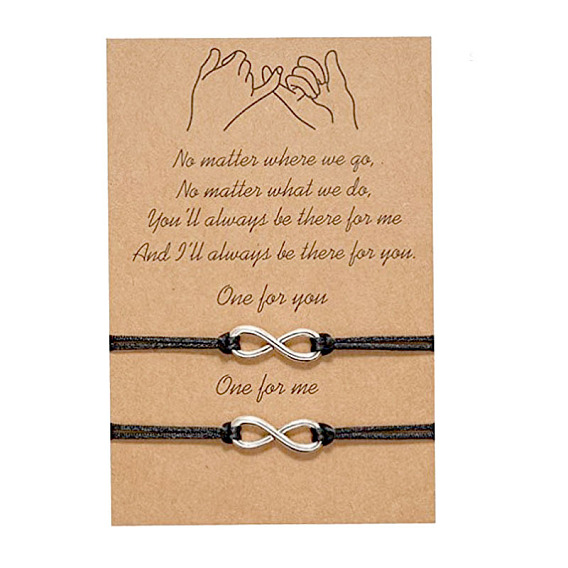 Креативный браслет из восковой веревки наручники с надписью «Свобода» для пар и друзей