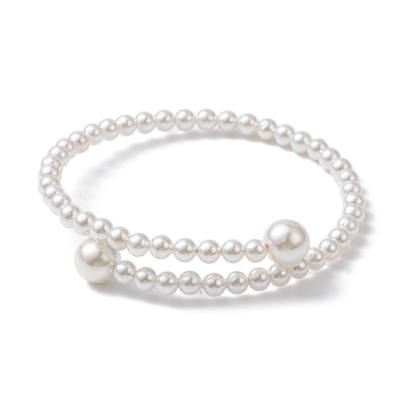 Shell Pearl Beaded Cuff Bangle