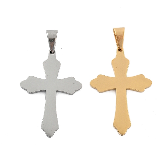 304 подвески из нержавеющей стали, крест очарование, вакуумное покрытие pvd