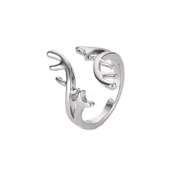 Разветвление манжеты перстни для девушки женщины, открытые кольца из сплава для покрытия стойки