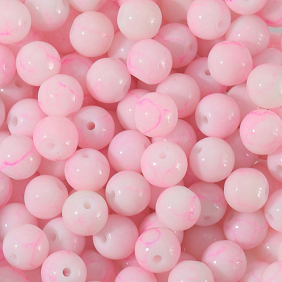 3нити запекания окрашенных стеклянных круглых бусин