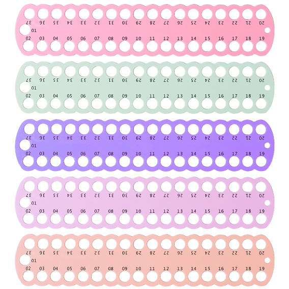 5шт 5 цвета пластиковый держатель для ниток для вышивки крестом, органайзер для вышивки мулине, пластина обмотки, доска для швейных принадлежностей с 37 отверстиями