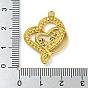 Ion Plating(IP) Real 18K Gold Plated 304 Stainless Steel Rhinestone Pendants, Heart with Word Mama Charms, for Mother's Day