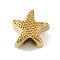 304 Stainless Steel European Beads, Large Hole Beads, Dotted Star