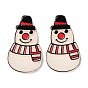 Cabochons acryliques sur le thème de noël, bonhomme de neige