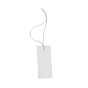 Paper Price Tags, with Elastic Cord, Rectangle with Word