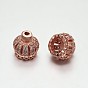 CZ Brass Micro Pave Cubic Zirconia Crown Bead Cones, Lead Free & Cadmium Free