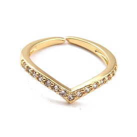 Прозрачное кубическое циркониевое коронное кольцо с открытой манжетой для женщин, без кадмия, без никеля и без свинца