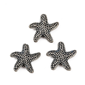 Сплавочные овальные бусины тибетского стиля , морская звезда, без кадмия и без свинца