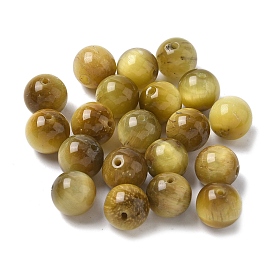 Natural Tiger Eye Beads, Dyed, Round