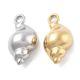 304 подвески из нержавеющей стали, очарование раковины, ионное покрытие (ip)