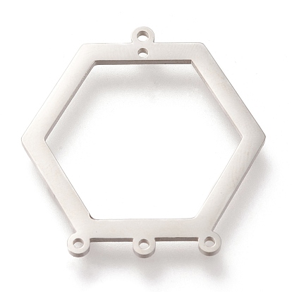Ionenplattierung (IP) 304 Kronleuchterkomponenten aus Edelstahl Links, Poliert, Hexagon