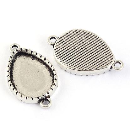 Configuración de enlace de aleación de cabujón de estilo tibetano, sin plomo y cadmio, gota