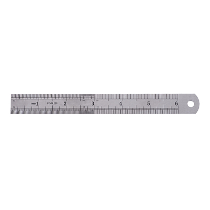 Stainless Steel Ruler, 15/20/30cm Metric Rule Precision Double Sided Measuring Tool School & Educational Supplies