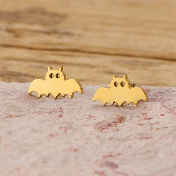 304 из нержавеющей стали серьги, летучая мышь