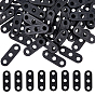 200Pcs Three-Hole Plastic Tent Rope Tensioner, Oval