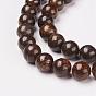 Natural Bronzite Beads Strands, Round