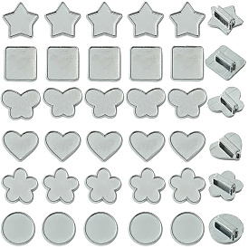 48шт. сплава подвески-кабошоны, золотые / платиновые