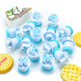 Plastic Cookie Cutters, Cookies Moulds, DIY Biscuit Baking Tool, Letter A~Z